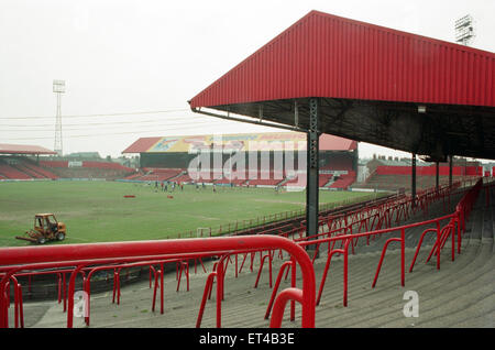 Histoire passe sous le marteau lors de la grande vente aux enchères Ayresome Park a lieu le 23 avril 1996. Vues générales du Ayresome Park en préparation de la vente aux enchères, le 15 avril 1996. Banque D'Images