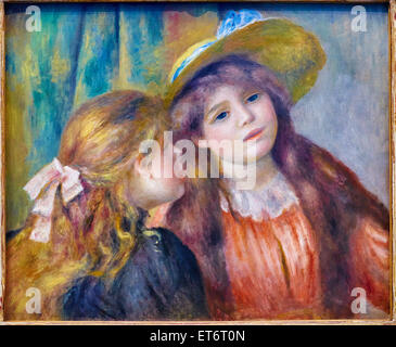 France, Paris, les Tuileries, le musée de l'Orangerie, Renoir Pierre-August peinture, portrait de deux fillettes Banque D'Images