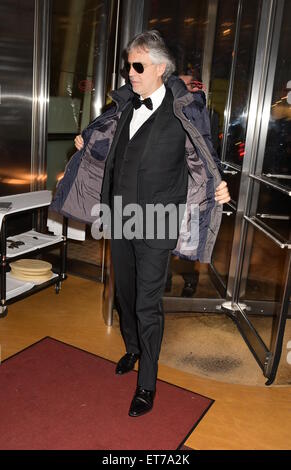 Andrea Bocelli et Veronica épouse Le Cirque en fête son 40ème anniversaire lors d'un gala au profit de la fondation Andrea Bocelli Andrea Bocelli avec : où : New York City, New York, United States Quand : 16 Déc 2014 Crédit : Rob riche/WENN.com Banque D'Images