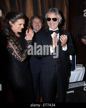 Andrea Bocelli et Veronica épouse Le Cirque en fête son 40ème anniversaire lors d'un gala au profit de la fondation Andrea Bocelli Andrea Bocelli, avec : Veronica Berti Où : New York City, New York, United States Quand : 16 Déc 2014 Crédit : Rob riche/WENN.com Banque D'Images