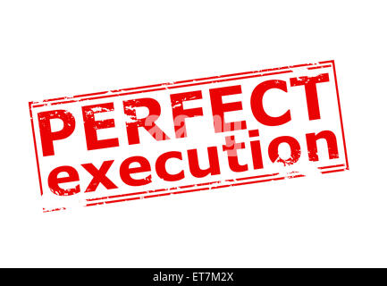 Timbres en caoutchouc avec l'exécution parfaite de texte à l'intérieur, vector illustration Banque D'Images