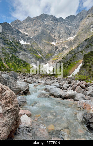 Mur est du Watzmann, près de St Bartholomä, Upper Bavaria, Bavaria, Germany Banque D'Images