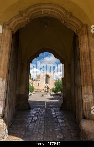 Entrée du Monastère Royal de Santa Maria de Santes Creus. Xiiième siècle. Aiguamurcia, Banque D'Images