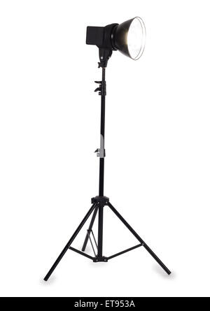 Strobe Studio sur fond blanc Banque D'Images