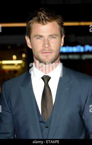 Première mondiale de Legendary Pictures et Universal Pictures "Blackhat" au théâtre chinois de Grauman à Hollywood IMAX - Arrivées avec : Chris Hemsworth Où : Los Angeles, California, United States Quand : 08 Jan 2015 Apega/WENN.com Crédit : Banque D'Images