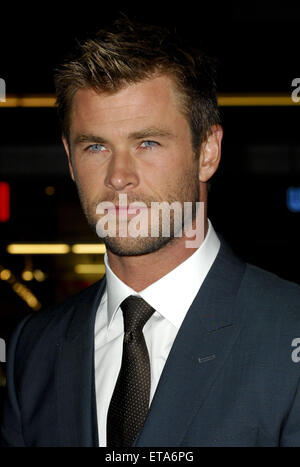 Première mondiale de Legendary Pictures et Universal Pictures "Blackhat" au théâtre chinois de Grauman à Hollywood IMAX - Arrivées avec : Chris Hemsworth Où : Los Angeles, California, United States Quand : 08 Jan 2015 Apega/WENN.com Crédit : Banque D'Images