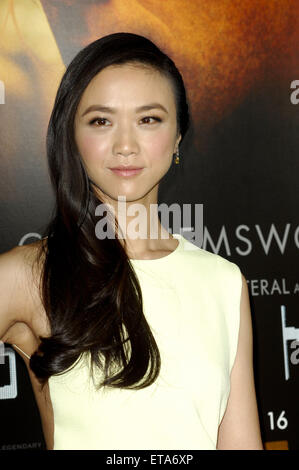 Première mondiale de Legendary Pictures et Universal Pictures "Blackhat" au théâtre chinois de Grauman à Hollywood IMAX - Arrivées comprend : Tang Wei Où : Los Angeles, California, United States Quand : 08 Jan 2015 Apega/WENN.com Crédit : Banque D'Images