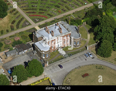 Vue aérienne de la Maison & Jardin Rose Rangers dans le parc de Greenwich, London SE10, UK Banque D'Images