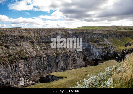 Plaque d'Almannagja, le Parc National de Thingvellir, près de Reykjavik en Islande Banque D'Images