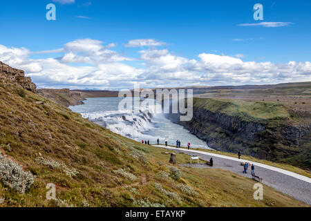 Le Parc National de Thingvellir, Gullfoss, près de Reykjavik en Islande Banque D'Images