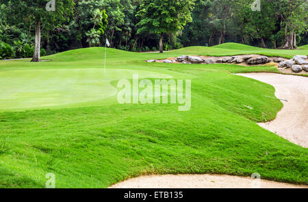 Magnifique parcours de golf sur la Riviera Maya au Mexique Banque D'Images