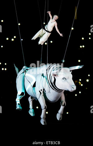 Baku, Azerbaïdjan. 12 Juin, 2015. La cérémonie d'ouverture de la 1ère 2015 Bakou jeux européens en Azerbaïdjan, le 12 juin 2015. © CTK/Alamy Live News Photo : CTK/Alamy Live News Banque D'Images