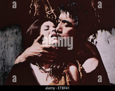 Anthony Quinn, Silvana Mangano, sur-ensemble de le film "Barabbas", 1961 Banque D'Images