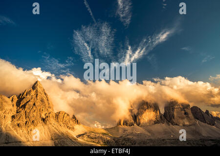 Trois Cimes de Lavaredo Banque D'Images