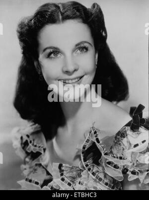 Vivien Leigh, Portrait publicitaire pour le film "Autant en emporte le vent', 1939 Banque D'Images