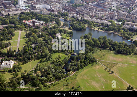 Vue aérienne de Regents Park à Londres, Royaume-Uni Banque D'Images