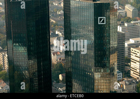 Deutsche Bank-Zentrale, Frankfurt am Main. Banque D'Images