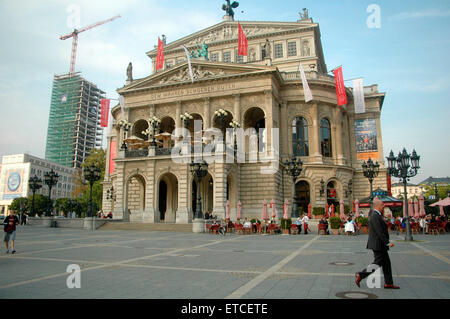 Alte Oper, Francfort. Banque D'Images