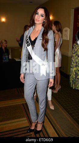 Miss Univers 2015 princesse Presse International de Miami à l'hôtel Crown Plaza comprend : Miss Irlande Où : Miami, Florida, United States Quand : 20 Jan 2015 : Crédit Photographie/WENN.com JLN Banque D'Images