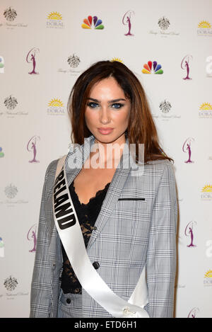 Miss Univers 2015 princesse Presse International de Miami à l'hôtel Crown Plaza comprend : Miss Irlande Où : Miami, Florida, United States Quand : 20 Jan 2015 : Crédit Photographie/WENN.com JLN Banque D'Images