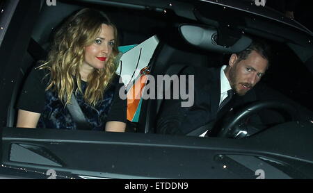 Les célébrités assister à la première rangée avant quotidien Los Angeles Fashion Awards (SADF) tenue au Sunset Tower Hotel à West Hollywood mettant en vedette : Drew Barrymore, Kopelman Où : Los Angeles, California, United States Quand : 22 Jan 2015 Credit : 3ème oeil/WENN.COM Banque D'Images
