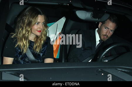 Les célébrités assister à la première rangée avant quotidien Los Angeles Fashion Awards (SADF) tenue au Sunset Tower Hotel à West Hollywood mettant en vedette : Drew Barrymore, Kopelman Où : Los Angeles, California, United States Quand : 22 Jan 2015 Credit : 3ème oeil/WENN.COM Banque D'Images