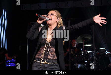 La chanteuse américaine Anastacia en prestation au O2 Shepherd's Bush Empire à Londres avec Anastacia : où : London, Royaume-Uni Quand : 23 Jan 2015 Credit : WENN.com Banque D'Images