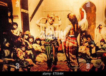 Istanbul est situé de part et d'autre du Bosphore séparant l'Europe de l'Asie, une ville divisée entre deux continents. Banque D'Images