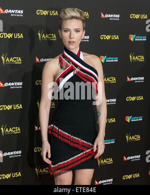 Assister à des célébrités 2015 G'DAY USA comprennent l'AACTA Gala International Awards présenté par Qantas au Hollywood Palladium. Avec Scarlett Johansson : où : Los Angeles, California, United States Quand : 31 Jan 2015 Crédit : Brian à/WENN.com Banque D'Images