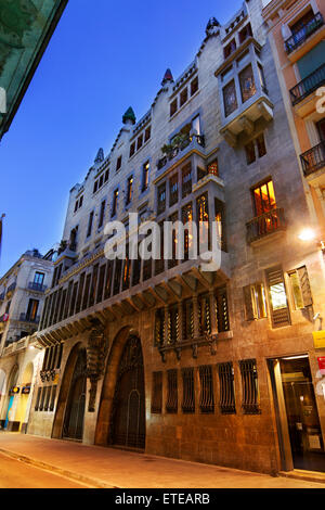 Palau Güell par Antoni Gaudí. 1910. Barcelone. Banque D'Images