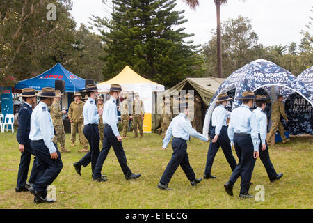 Avalon Beach Sydney Le tattoo militaire impliquant des forces de défense australiennes et des groupes communautaires locaux, de l'Australie Banque D'Images