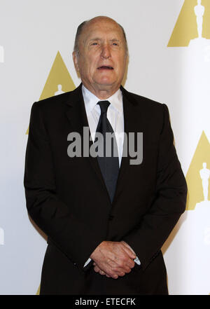 14e édition du Gala des prix des films pour adultes à Beverly Wilshire Hotel, présenté par le Magazine de l'AARP pour honorer le meilleur en 50-plus avec le cinéma : Robert Duvall Où : Los Angeles, California, United States Quand : 02 Mar 2015 Crédit : Adriana Barraza M./WENN.com Banque D'Images