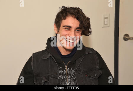 Playbill séance photo et interview avec 'Poisson dans l' acteur Jake Cannavale, tenue à nouveau 42e Rue Studios. Avec : Jake Cannavale Où : New York City, New York, United States Quand : 03 Mar 2015 Crédit : Joseph Marzullo/WENN.com Banque D'Images