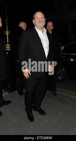 Harvey Weinstein's pre-BAFTA dîner à Little House, en partenariat avec Burberry & oie grise avec : Harvey Weinstein Où : London, Royaume-Uni Quand : 06 Mar 2015 Source : WENN.com Banque D'Images