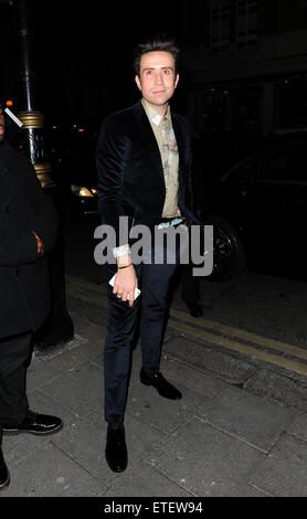 Harvey Weinstein's pre-BAFTA dîner à Little House, en partenariat avec Burberry & oie grise avec : Nick Grimshaw Où : London, Royaume-Uni Quand : 06 Mar 2015 Source : WENN.com Banque D'Images