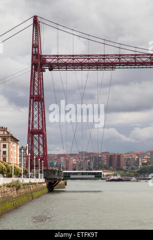 Tour de Getxo du pont Vizcaya, Pays Basque. Banque D'Images