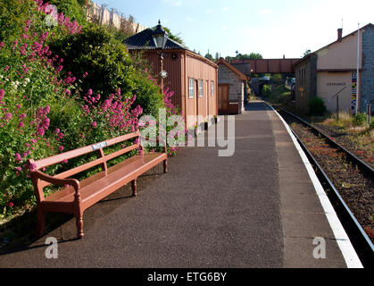 La gare de Watchet, Somerset, UK Banque D'Images