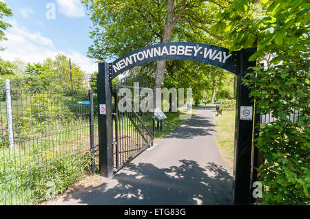 Newtownabbey Way walking route dans le comté d'Antrim, en Irlande du Nord Banque D'Images