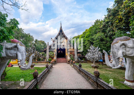 L'Asie. La Thaïlande. Chiang Mai. Wat Lok Molee. Banque D'Images