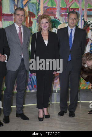 Inauguration de l'exposition Dufy au Musée Thyssen-Bornemisza à Madrid comprend : la baronne Thyssen Où : Madrid, Espagne Quand : 16 Mar 2015 Crédit : Oscar Gonzalez/WENN.com Banque D'Images