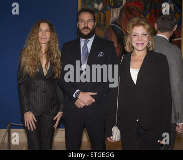 Inauguration de l'exposition Dufy au Musée Thyssen-Bornemisza à Madrid comprend : la baronne Thyssen, Borga Thyssen, Cuesta Blanca où : Madrid, Espagne Quand : 16 Mar 2015 Crédit : Oscar Gonzalez/WENN.com Banque D'Images