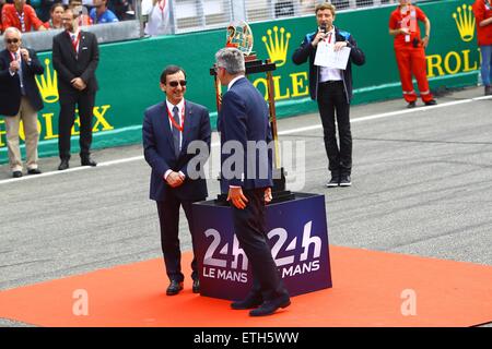 13.06.2015, le Mans, France. Championnats du monde d'Endurance. 24 Heures du Mans. PIERRE FILLON (FRA) PRÉSIDENT DE L'ACO Banque D'Images