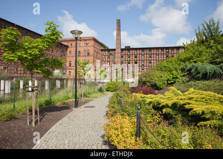 Rother's Mills et jardin sur île Mill dans ville de Bydgoszcz, Pologne. Banque D'Images