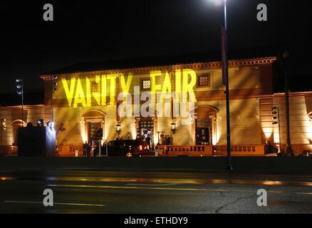 Vue extérieure de la Wallis Annenberg Center for the Performing Arts, l'hôte du lieu de la 2015 Vanity Fair Oscar Party Où : Los Angeles, California, United States Quand : 23 févr. 2015 : l'argent de crédit/WENN.com chaud $ Banque D'Images