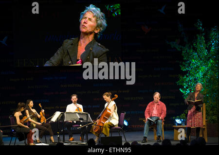 Mozart concert sur scène à Hay Festival 2015 Banque D'Images