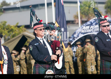 Avalon Beach Sydney Le tattoo militaire impliquant des forces de défense australiennes et des groupes communautaires locaux, de l'Australie Banque D'Images