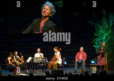 Mozart concert sur scène à Hay Festival 2015 Banque D'Images