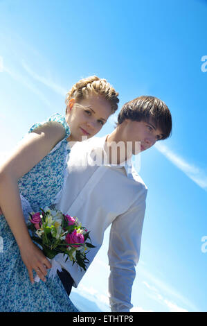 Close up d'un jeune couple Banque D'Images