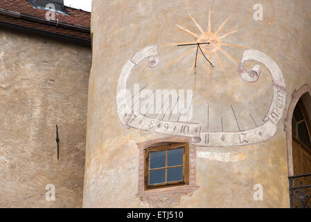 Château de Brunico, Messner Mountain Museum, MMM Ripa, Bruneck, Brunico, le Tyrol du Sud, Italie Banque D'Images