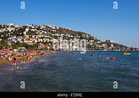 Plage de roses. Banque D'Images